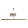 Lampe à tableau en laiton patiné. - Moinat - Lampes à tableau