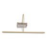 Lampe à tableau en laiton brossé mat. - Moinat - Lampes à tableau