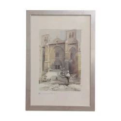 Lithograph of the watercolor “VI. February Day” 1986 by …