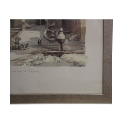 水彩版画“VI.二月天” 1986 由 …