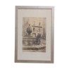 Lithographie des Aquarells „XXII. Der Brunnen auf dem Platz“… - Moinat - Gemälden - Verschieden