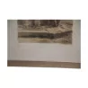 Lithograph of the watercolor “XXII. The fountain in the square”… - Moinat - Painting - Miscellaneous