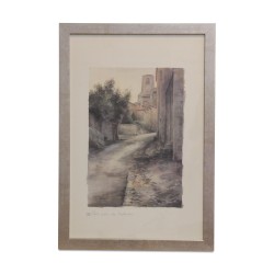 Lithograph of the watercolor “IXX. Early September morning”…