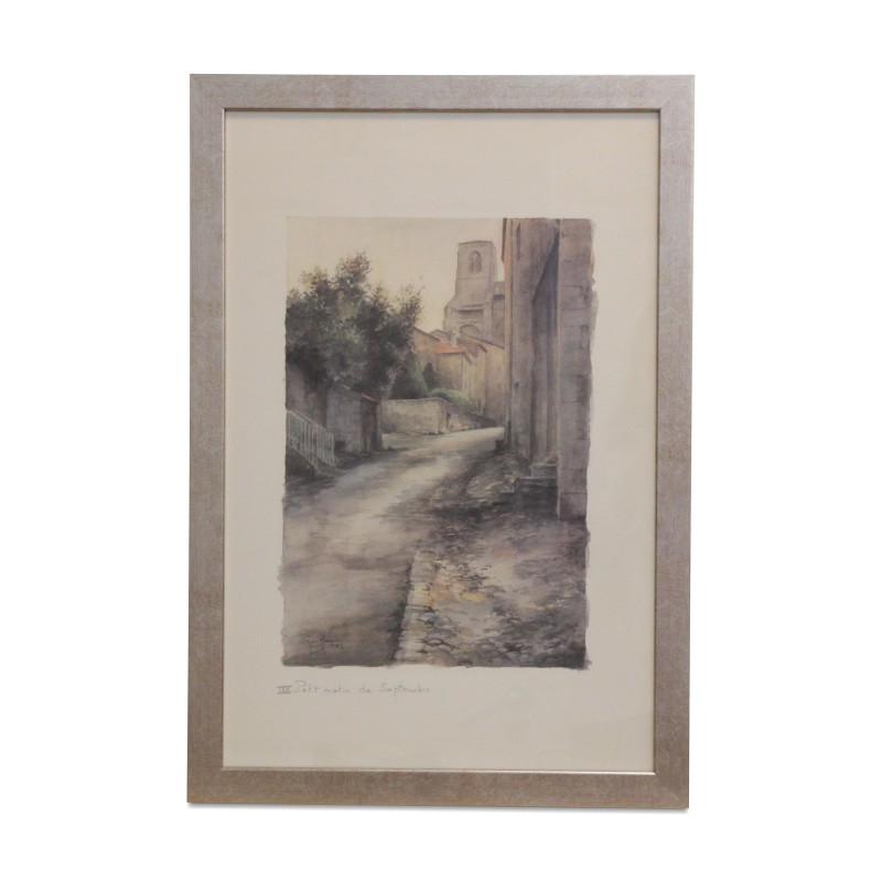 Lithograph of the watercolor “IXX. Early September morning”… - Moinat - Painting - Miscellaneous Lithograph of the watercolor “IXX. Early September morning”… - Moinat - Painting - Miscellaneous