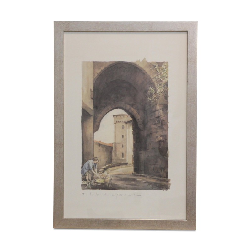 Lithographie des Aquarells „X. Der Birnenzweig in … - Moinat - Gemälden - Verschieden Lithographie des Aquarells „X. Der Birnenzweig in … - Moinat - Gemälden - Verschieden