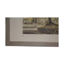 水彩画“XX.苏利的菩提树” 1986 由 …