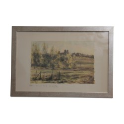 Lithographie des Aquarells „XXIV. Die letzten Blätter …