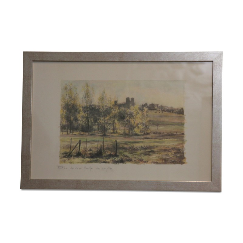 Lithographie des Aquarells „XXIV. Die letzten Blätter … - Moinat - Gemälden - Verschieden Lithographie des Aquarells „XXIV. Die letzten Blätter … - Moinat - Gemälden - Verschieden