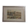Lithographie des Aquarells „XXIV. Die letzten Blätter … - Moinat - Gemälden - Verschieden