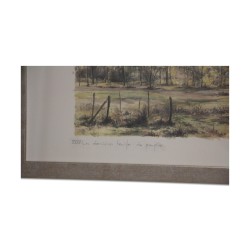 Lithographie des Aquarells „XXIV. Die letzten Blätter …