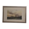 Lithographie de l'aquarelle “XXI. L'aube pluvieuse” 1985 de … - Moinat - Tableaux - Divers