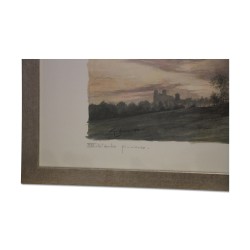 Lithographie de l'aquarelle “XXI. L'aube pluvieuse” 1985 de …