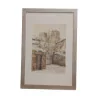 Lithographie des Aquarells „II. Die rosa Steinmauer“ 1985 … - Moinat - Gemälden - Verschieden