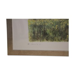 Lithographie de l'aquarelle “XII. Dans le pré” 1986 de Pierre …