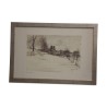 Lithograph of the watercolor \"I. Silence\" 1985 by Pierre - Moinat - Painting - Miscellaneous
