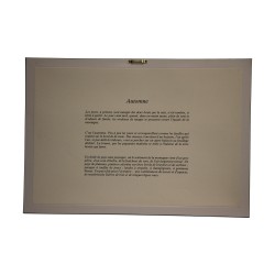 Lithograph of the watercolor \"I. Silence\" 1985 by Pierre