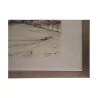 Lithograph of the watercolor “V. Between sky and snow” 1985 by … - Moinat - Painting - Miscellaneous