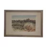 Lithograph of the watercolor “XVII. The dry summer” 1986 by Pierre … - Moinat - Painting - Miscellaneous