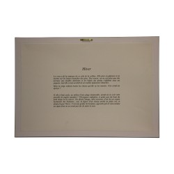 Lithograph of the watercolor “XVII. The dry summer” 1986 by Pierre …
