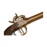 Pistolet avec crosse en bois sculpté, culasse et 2 canons … - Moinat - Accessoires de décoration