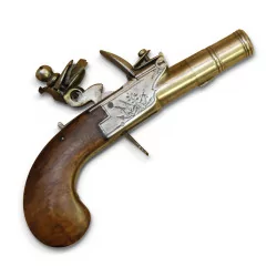 Pistol with flintlock named “duck’s leg”, butt…