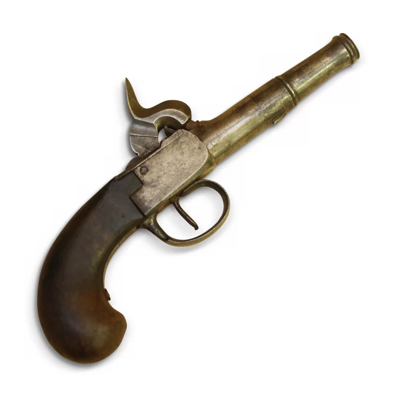 Пистолет с ложей из орехового дерева с цветочным орнаментом из… - Moinat - Декоративные предметы