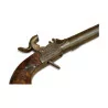 Pistol with burl walnut stock and guilloché breech. … - Moinat - Decorating accessories