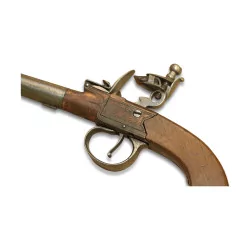 Pistol with flintlock system called “duck’s leg”, …