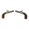 Pair of pistols with wooden stock, breech and barrel... - Moinat - Decorating accessories