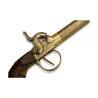 Pistolet miniature avec crosse en ronce de buis et petit cache … - Moinat - Accessoires de décoration