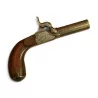 Pistol with breech and chiseled barrel, wooden stock. … - Moinat - Decorating accessories