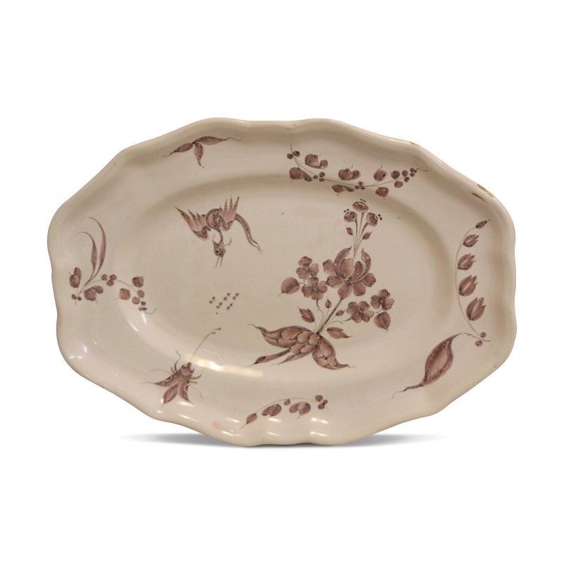 Plat en faience de Jacques Chambrette. France Luneville, vers … - Moinat - Porcelaine Plat en faience de Jacques Chambrette. France Luneville, vers … - Moinat - Porcelaine