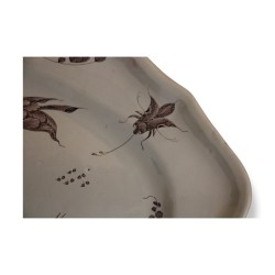 Plat en faience de Jacques Chambrette. France Luneville, vers …