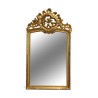 Funk mirror in carved gilded wood with an openwork pediment of a - Moinat - Mirrors