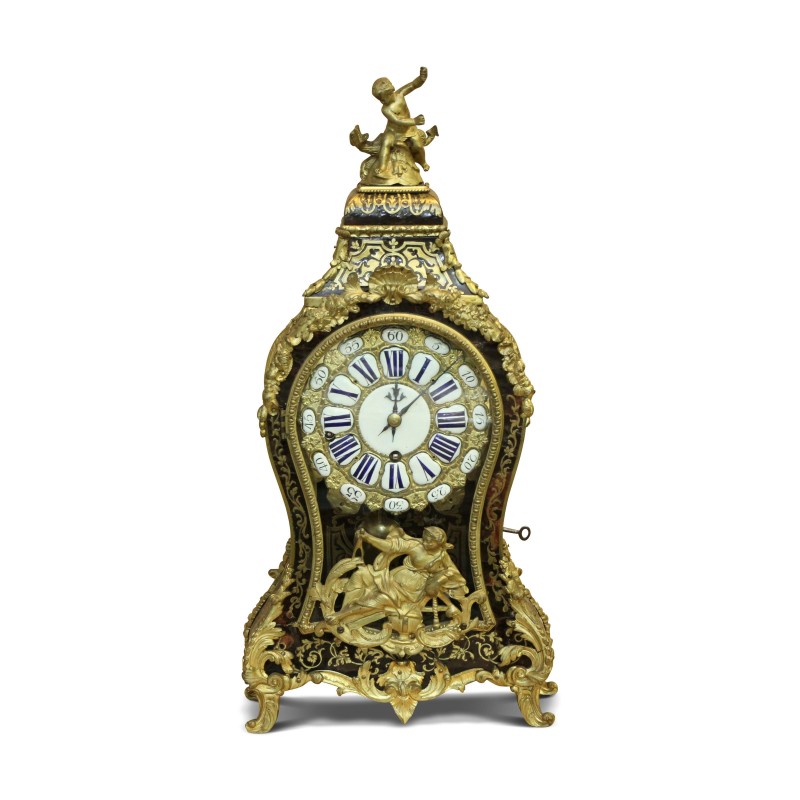 Cartel Boulle Louis XV 龟甲和镶嵌…… - Moinat - 台钟 Cartel Boulle Louis XV 龟甲和镶嵌…… - Moinat - 台钟