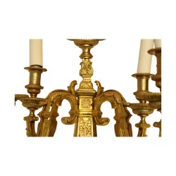 Louis XIV style “Mazarin” chandelier with 4 bronze lights …