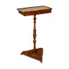Маленький столик из орехового дерева в стиле Людовика XIII с 1 ящиком. Базис … - Moinat - Диванные столики, Ночные столики, Круглые столики на ножке