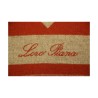 Plaid "Oasis" de Loro Piana colori piment doux et gris. - Moinat - Couvertures, Plaids