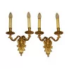 Pair of Louis XIV style “Mascaron” sconces with 2 lights … - Moinat - Wall lights, Sconces