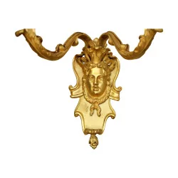 Pair of Louis XIV style “Mascaron” sconces with 2 lights …
