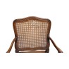 Fauteuil de style Louis XV, canné et mouluré. - Moinat - Fauteuils