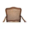 Louis XV style armchair, caned and molded. - Moinat - Armchairs