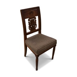 Set of 4 Directoire palmette chairs, beech, …