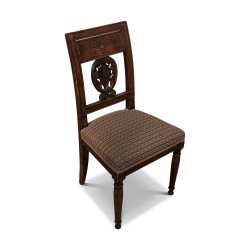 Set of 4 Directoire palmette chairs, beech, …