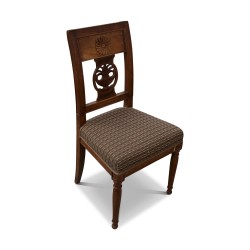 Set of 4 Directoire palmette chairs, beech, …
