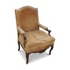 Fauteuil de style Louis XV Régence en hêtre, recouvert de … - Moinat - Fauteuils