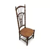 Nursing chair in sheaf of straw. Seat height 35cm. - Moinat - Chairs