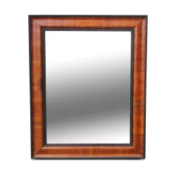 Louis-Philippe mirror with wooden veneer frame. France, …