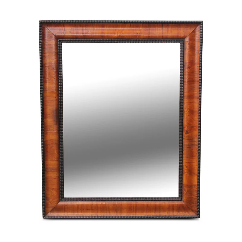 Louis-Philippe mirror with wooden veneer frame. France, … - Moinat - Mirrors