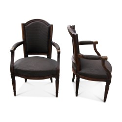 Paar Sessel im Louis XVI-Stil. Sitzhöhe 41 cm.